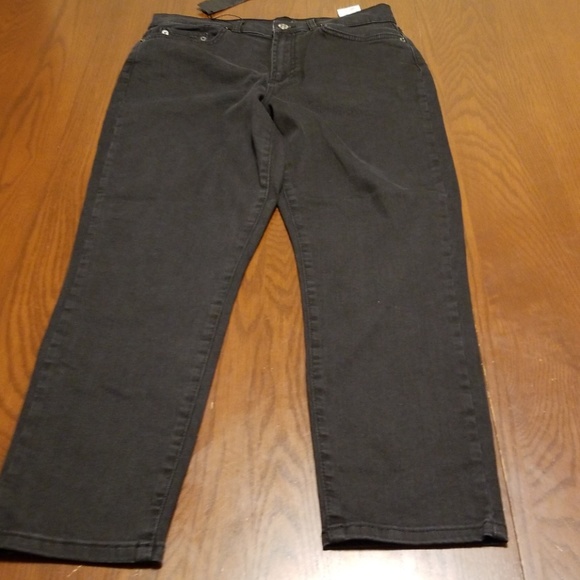 Vero Moda black crop high rise m128:8:919 - Picture 5 of 8